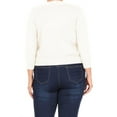 thumbnail image 4 of Women's Plus Size Long Sleeves Lightweight Open Solid Sweater Bolero Cardigan S-3XL, 4 of 5