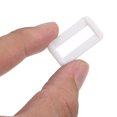 thumbnail image 4 of Unique Bargains 25/32 Inch Rectangle Buckle Plastic Webbing Strap Fastener, White, 50 Pack, 4 of 5