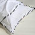 thumbnail image 4 of Fundas de almohada RANZNAZ Elegantes bordadas 100% algodón King White, 4 of 6