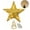 Gold, variant on Gogcaro Christmas Star for Tree, Blue Light-up Glittered Star Tree Topper with Sparkling Yarn, 9.84" x 7.87"