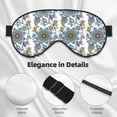 thumbnail image 2 of Rocae Flowers and Butterflies for Mask for Women Men, Luxury Eye Cover Eye Shade with Adjustable Strap for Travel, Nap, Meditation, 2 of 7