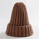 thumbnail image 2 of Qarigey Sombrero Unisex mezclas de algodón sólido cálido HIP HOP sombreros de punto hombres gorras de invierno mujeres Skullies gorros para Sombreros marrón claro Qarigey AP000123-18, 2 of 6
