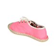 thumbnail image 3 of New Women Qupid Mermosa-05B Fabric Cap Toe Espadrille Lace Up Ballet Flat, 3 of 5