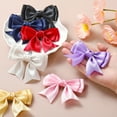 thumbnail image 5 of Uxcell Women Bow Shoe Clips, Satin Elegant Detachable Bowknot Beige/Navy Blue 2 Pcs, 5 of 7
