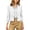 White, variant on Stamzod Womens Fashion Cropped Jacket 2026 Business Casual 3/4 Sleeve Black Blazer Lapel Collar Short Work Suit Jackets White XL