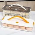 thumbnail image 6 of Clearance! Deviled Egg Carrier with Lid,Egg Trays with Handle,Stack Portable Stackable Trays,Clear Egg Cotainer eggs Holders, for Thanksgiving Day, Easter, Holiday,Parties and Kitchen, 6 of 9