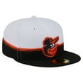 thumbnail image 3 of Men's New Era  Black/White Baltimore Orioles Paint Stroke 59FIFTY-Fitted Hat, 3 of 5