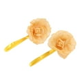 thumbnail image 3 of 2 Sujetadores de Cortina de Flores de Rosas de Plástico, Cortinas Magnéticas, Sujetadores de Cuerda Amarillo dorado, 3 of 5