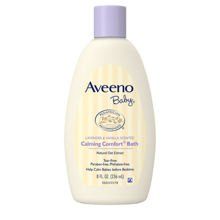 Aveeno Baby Calming Comfort Tear-Free Bath, Hypoallergenic, 8 fl.