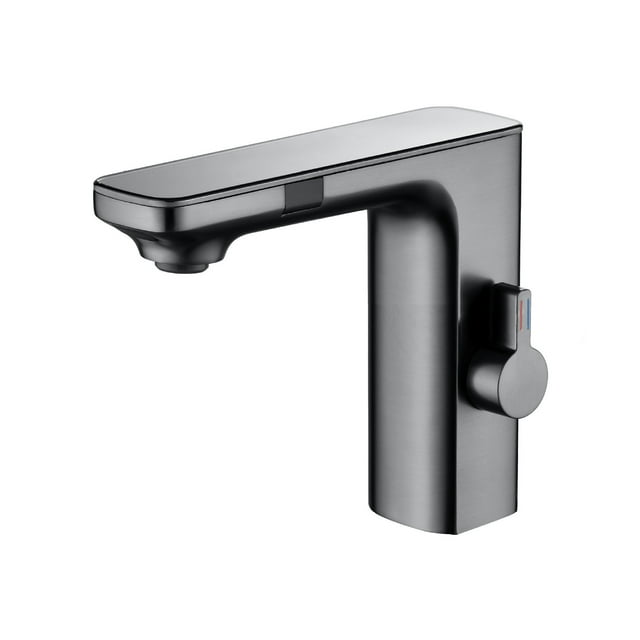 Maytalsory Clear Hot And Cold Water Control Infrared Digital Bathroom Sensing Basin Faucets Crystal Clear type+3