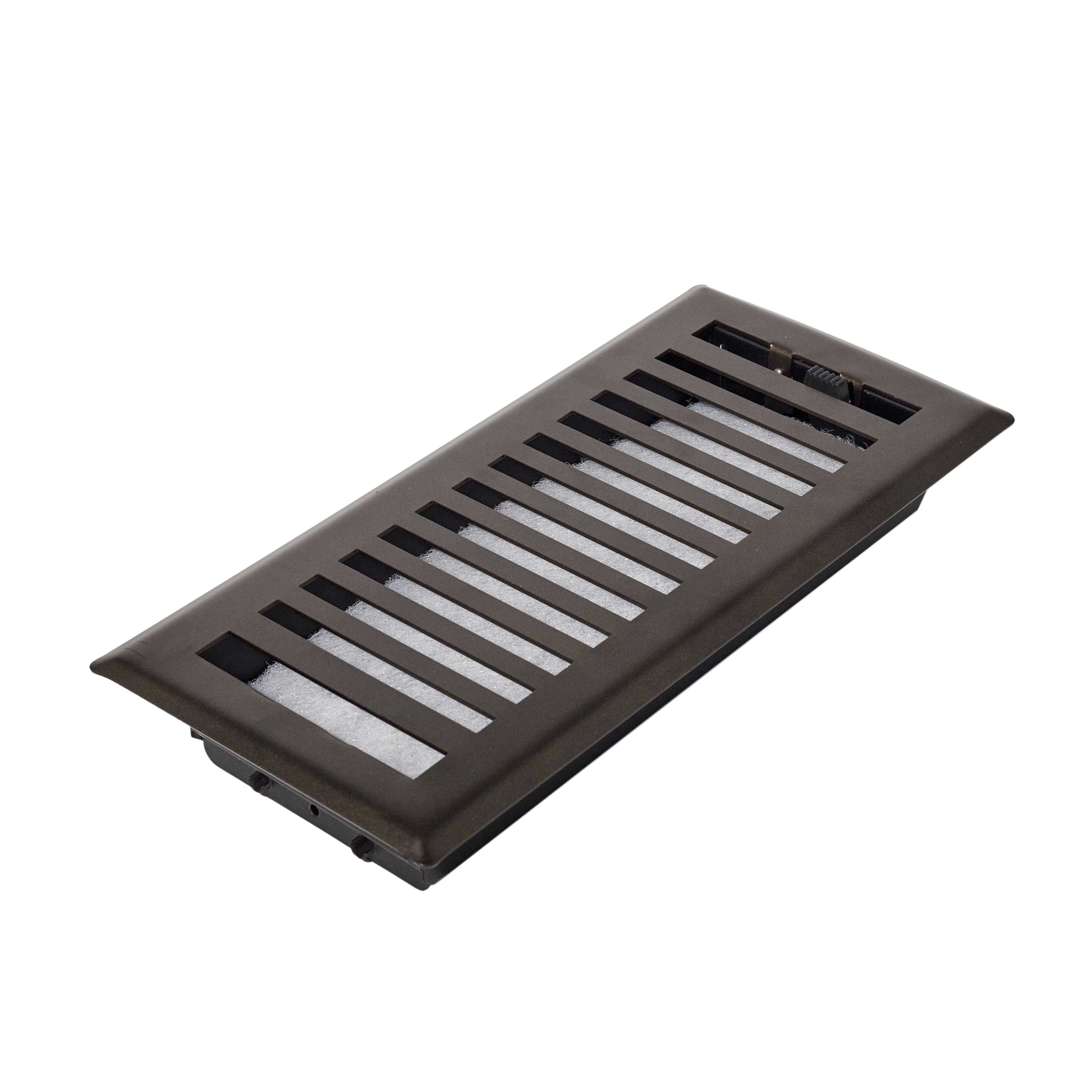 Sierra Grates 4” x 12” Contemporary Design Floor Register with Air Filter in Metallic Bronze