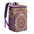 thumbnail image 1 of Mandala Boho Tribal Backpack Cooler, Ethnic Abstract Pattern Waterproof Leakproof Cooler Bag, Insulated Picnic Backpack for Travel, 1 of 5