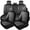 Black, variant on 2024 Car Seat Cover for Acura Integra , Perforated Breathable Leather 5 Seats Full Set Waterproof & Wear-Resistant Beautify Car Interior, Black and Gray Car Seat Covers, Pet Car Seat Covers