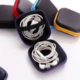 thumbnail image 2 of 5 Pieces In Ear Bud Earphone Headset Headphone Case Mini Storage Carrying Pouch Bag With Carabiners, 2 of 5