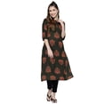 thumbnail image 1 of eloria Floral Printed Women's Fashion Indian Style Kurti Dress, 1 of 5