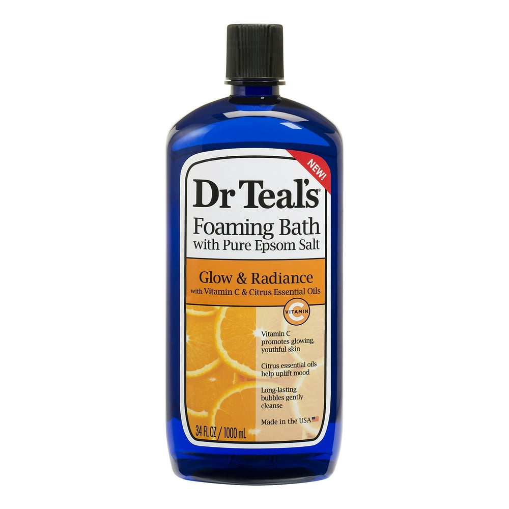 Dr Teal's Glow & Radiance Foaming Bubble Bath with Pure Epsom Salt