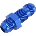 thumbnail image 4 of Straight Aluminum Bulkhead Flare Fitting, Blue, -10 AN, 4 of 6