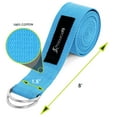 thumbnail image 2 of ProsourceFit Metal D-Ring 8 Ft Yoga Strap for Support & Stretching, 2 of 5