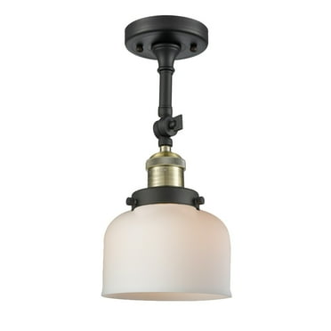 Innovations Lighting  Large Bell 1 Light Adjustable Dimmable Vintage LED Flushmount