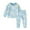 Light Blue girl winter set EF29, variant on UYYX 4T Girl Clothes Girls 2 Piece Outfits Girl Fall Winter Clothes Toddler Outfit Letters Graphic Crewneck Sweatshirts + Joggers Pants Set 6-7 Years