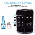 thumbnail image 2 of productos cosméticos Estante de almacenamiento ajustable con soporte giratorio para tocadiscos de maquillaje Zhivalor ZFFLD202, 2 of 4