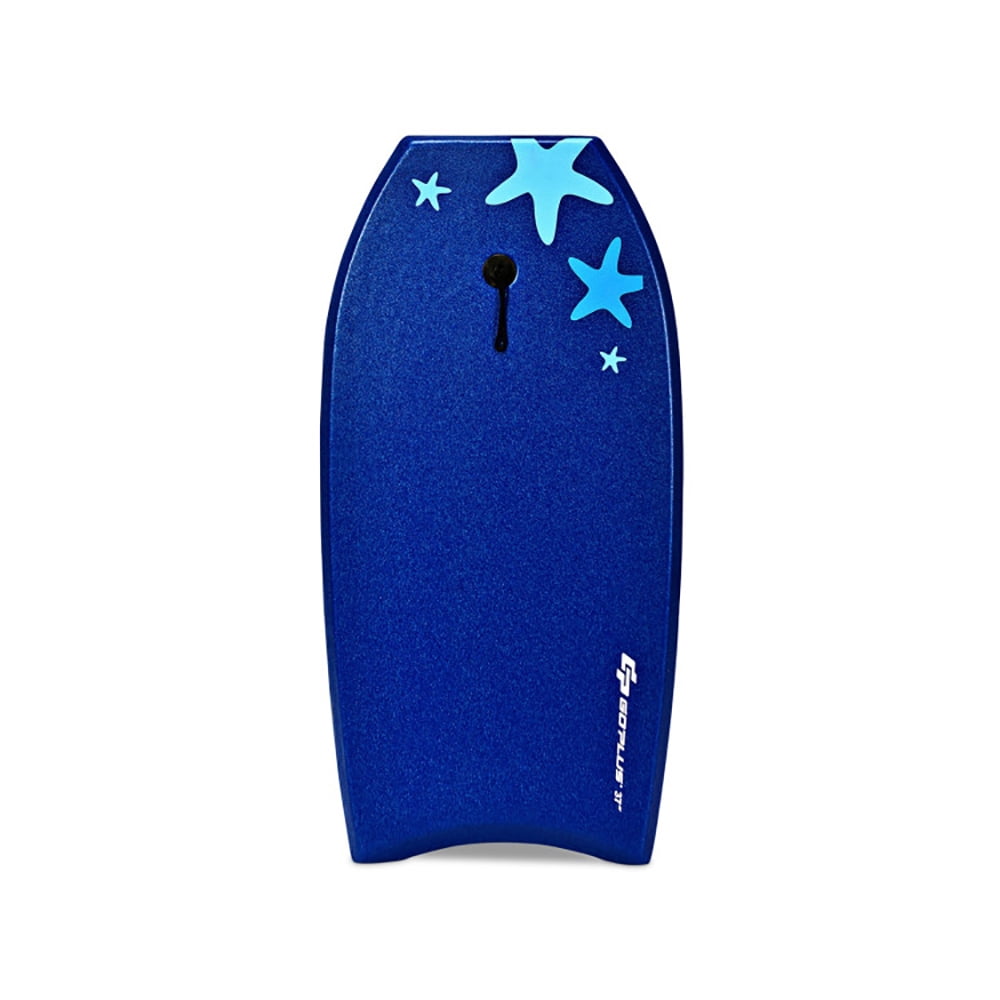 Demifill Boards for Beach, 33 Inch Lightweight Super Portable Surfing Bodyboard-S, Superior Buoyancy EPS Core & HDPE Slick Bottom, Surfboard for Kids Teens Adults Surfing, Blue