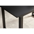 thumbnail image 3 of Black Square Dining Table With Metal Leg, Surface, Modern Appeal Contemporary, 3 of 5