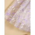 thumbnail image 6 of Suealasg Toddler Girls Casual Dress Little Girls Sleeveless Butterfly Petals Print Tulle Princess Dress Kids Girls Summer Party Skirt, 6 of 7