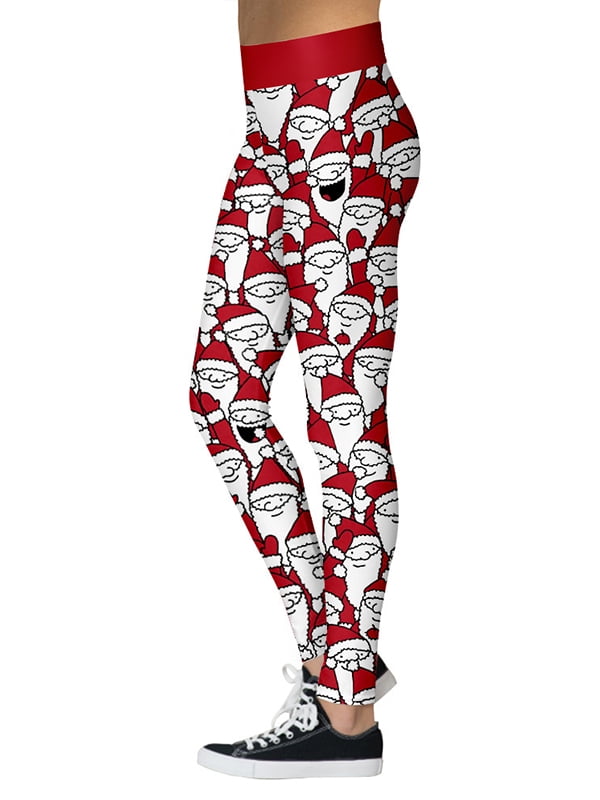 christmas workout leggings