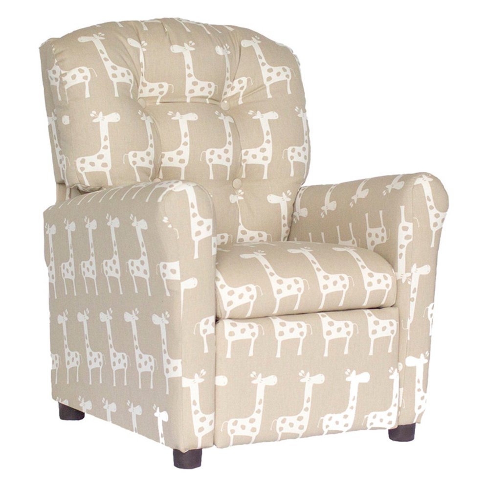 Brazil Furniture Stretch 4 Button Child Recliner Maple