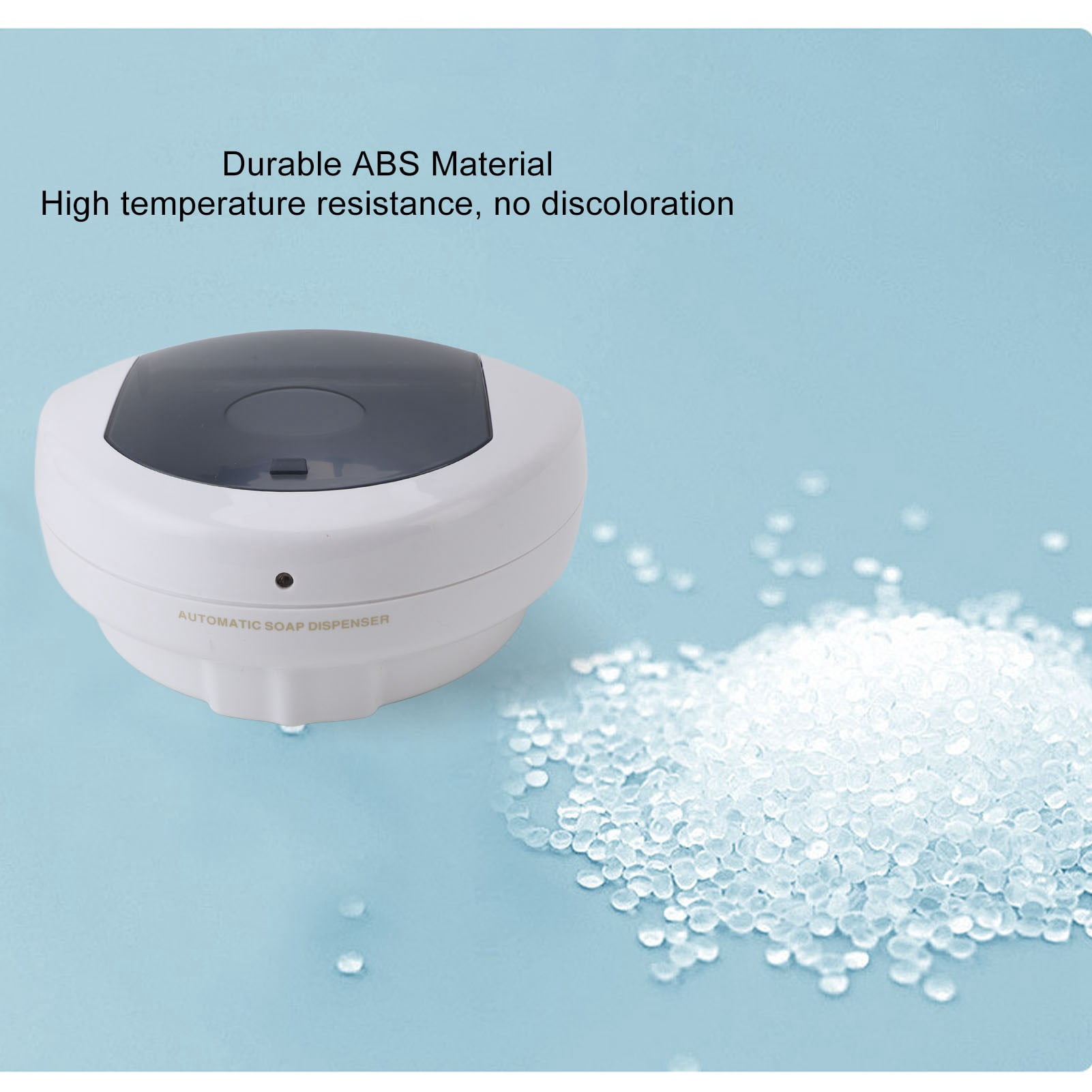 M Buder Touchless Automatic Soap Dispenser Wall Mounted 13.5 oz / 400 ml High Sensitivity Infrared Motion Sensor Liquid Dispenser for Bathroom Kitchen Hospital Hotel White Silver Finish