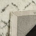 thumbnail image 4 of SAFAVIEH Casablanca Roydon Moroccan Shag Area Rug, Ivory/Grey, 4' x 6', 4 of 8