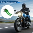 thumbnail image 2 of Unique Bargains Short Brake Clutch Levers for Aprilia RSV MILLE / R 99-03 Adjustable Motorcycle Handlebar Brake Lever T6 6061 Aluminum Alloy Green Handle Black End, 2 of 7