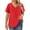 3072-Red, variant on Plus Size Short Sleeve Tops for Women Black Floral 3X Blouses Fashion Swing Crew Neck Pullover Casual Shirts Loose Fit Tee Spring Summer Tunics 3XL 22W 24W