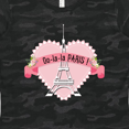 thumbnail image 4 of Inktastic Paris Oo-la-la with Eiffel Tower and Flowers in Pink Heart Women's T-Shirt, 4 of 5