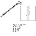 thumbnail image 2 of 1/8" Cable Jaw Swageless Turnbuckle 1/4" Pipe Turnbuckle Stainless Steel T316, 2 of 9