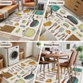 thumbnail image 6 of Rectangle Area Rug 4x6ft,Kitchen Cooking Kitchenware Cartoon Style Washable Carpet Non-Slip Runner Accent Rugs Indoor Floor Mat for Bedroom Living Room Decor,Retro Linen, 6 of 9