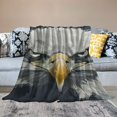 thumbnail image 2 of Orinice Eagle Theme Warm Lightweight Blanket Soft Fleece Throw Blanket for All Seasons - Perfect Decorative Gift Blanket for Living Rooms, Sofas, and Offices - Multiple Sizes Available 50x60in, 2 of 6