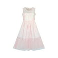 thumbnail image 2 of Robe Fille Rose Blush Flapper Vintage Années 1920 Dentelle à Pompons 10 Ans, 2 of 9