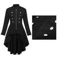 thumbnail image 2 of Chaqueta Steampunk de talla grande para mujer, ropa de cola, traje de uniforme militar con botones, disfraz de cosplay de Halloween, 2 of 5