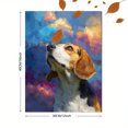 thumbnail image 3 of Beagle Dog Portrait Canvas Print Wall Art for Living Room Bedroom Office Entryway Pet Lover Home Decor, 3 of 8
