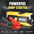 thumbnail image 4 of DNA Motoring TOOLS-00276 Universal Yellow 2000A Peak Amps Portable Power Bank Charger Car Battery Jump Starter Booster With LED, 4 of 7
