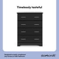 thumbnail image 6 of Storkcraft Brookside 4 Drawer Chest - Black, 6 of 12