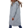 thumbnail image 2 of Vedolay Winter Coat Women 2023 Hooded Jacket Winter Full Zipper Jacket Open Front Coats B,XL, 2 of 4