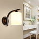 thumbnail image 3 of Aplique de Pared para Baño, con Pantalla de Vidrio Negro Mate para Dormitorio y Cocina, Casquillo E26., 3 of 5