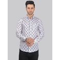 thumbnail image 3 of Calliope Men's Printed Full Sleeve Casual Linen Shirt, 3 of 6