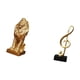 thumbnail image 5 of Figura de león,Estante con estatua de león para escritorio,oficina,decoración del hogar,Figura de escritorio,Escultura de nota musical para escritorio,oficina,decoración del hogar,Figura, 5 of 8