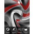 thumbnail image 7 of Grey Geometric Cloth Napkins Set of 4 Reusable Dinner Napkins, Modern Abstract Black White Red Striped Cocktail Napkin Washable Table Napkins for Wedding/Holiday Party/Baby Shower 20"x20", 7 of 7