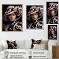 thumbnail image 4 of Designart "Effortless Chic In A Stylish Hat I" Fashion Floater Framed Wall Art Living Room, 4 of 5