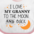 thumbnail image 4 of Inktastic I Love My Granny to the Moon and Back Boys or Girls Baby Bib, 4 of 4